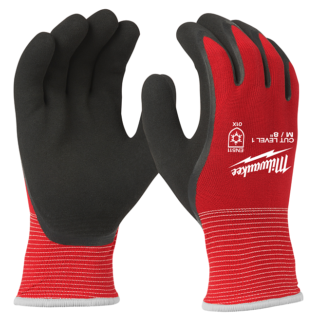 Milwaukee K&auml;lte-Schnittschutzhandschuhe Kl 1/A 7 (S) 12 St