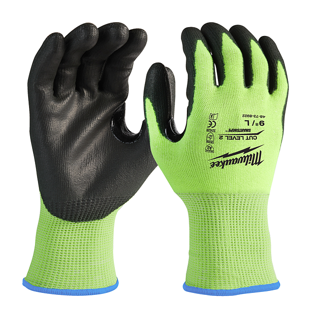 Milwaukee Hi-Vis Schnittschutzhandschuhe Kl 2/B 11 (XXL)
