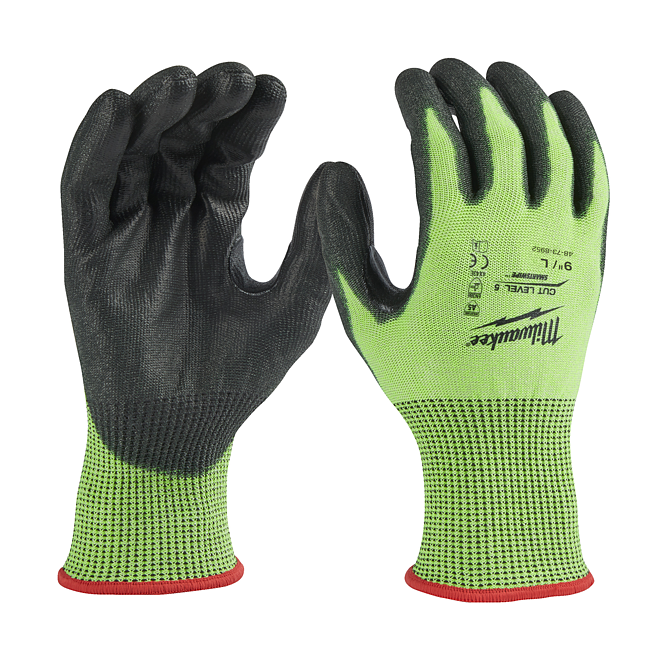 Milwaukee Hi-Vis Schnittschutzhandschuhe Kl 5/E 9 (L)