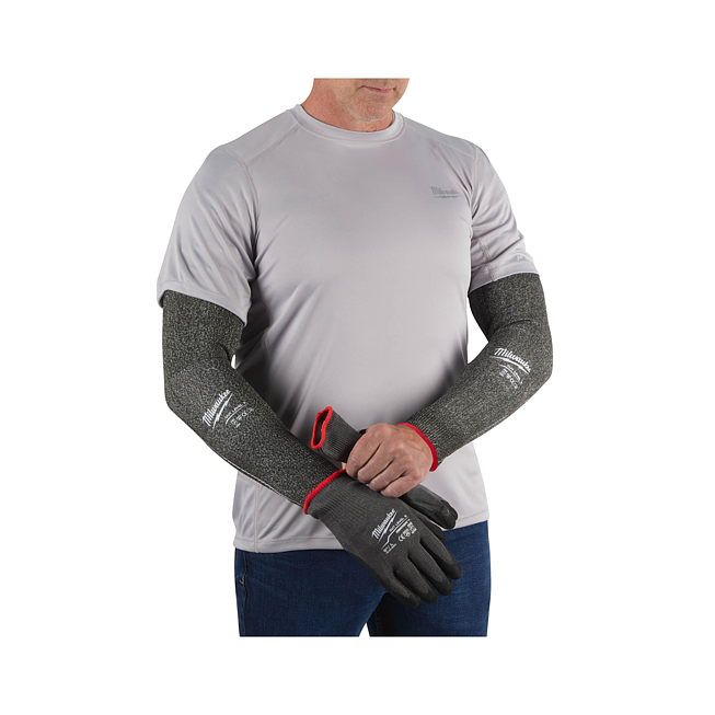 Milwaukee Arm-Schnittschutz Klasse E 45 cm, grau