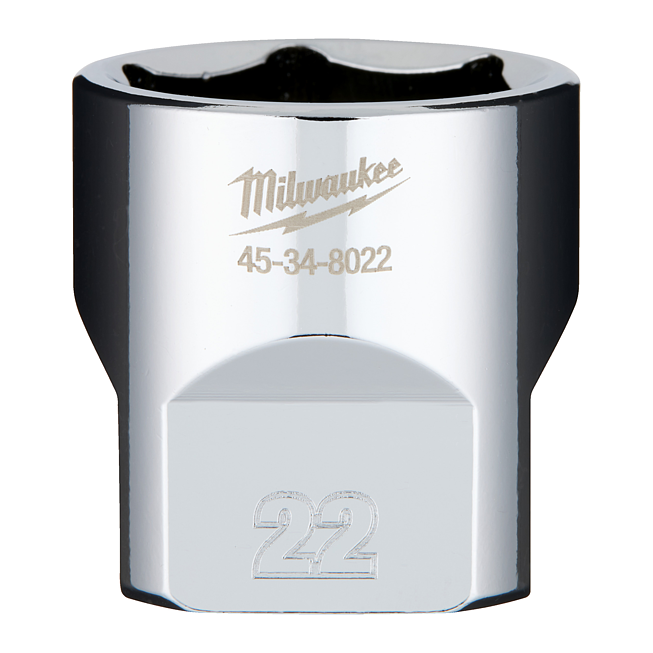 Milwaukee Steckschl&uuml;sseleinsatz 3/8&quot; 22 mm