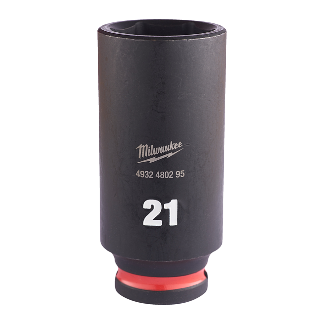 Milwaukee SHOCKWAVE Schlagnuss 3/8&quot; lang 21 x 65 mm