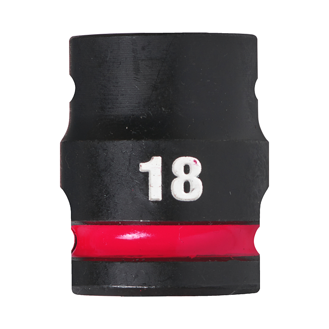 Milwaukee SHOCKWAVE noix &agrave; frapper 1/2&quot; court 18 x 38 mm