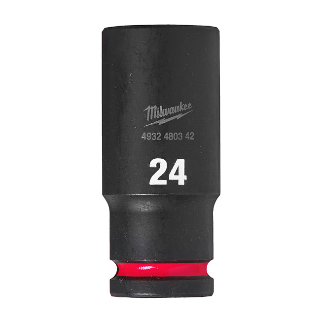 Milwaukee SHOCKWAVE Schlagnuss 1/2&quot; lang 24 x 78 mm