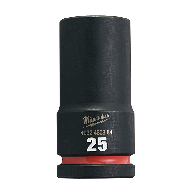 Milwaukee SHOCKWAVE noix de frappe 3/4&quot; long 25 x 90 mm