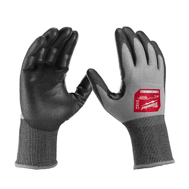 Milwaukee HI-DEX Schnittschutzhandschuhe Kl D 9 (L) 12 St