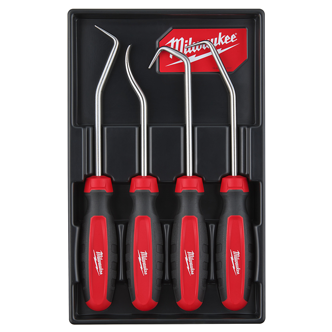 Milwaukee Heavy-Duty Montagehaken Set 4-tlg.
