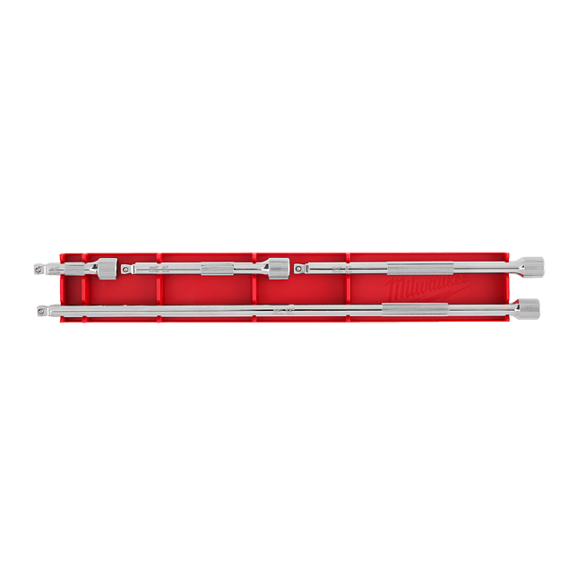 Milwaukee 3/8&quot; Schwenk-Verl&auml;ngerung Set 4-teilig