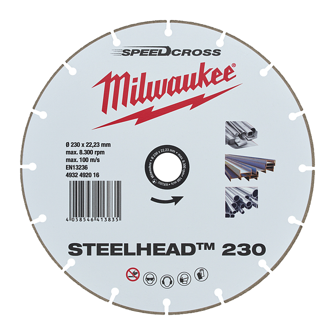 Milwaukee Diamanttrennscheibe DH STEELHEAD 230 mm