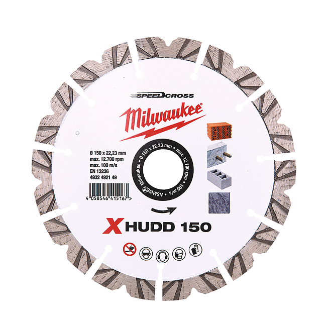 Milwaukee Speedcross Diamanttrennscheibe XHUDD 150 mm