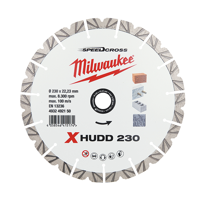 Milwaukee Speedcross Diamanttrennscheibe XHUDD 230 mm