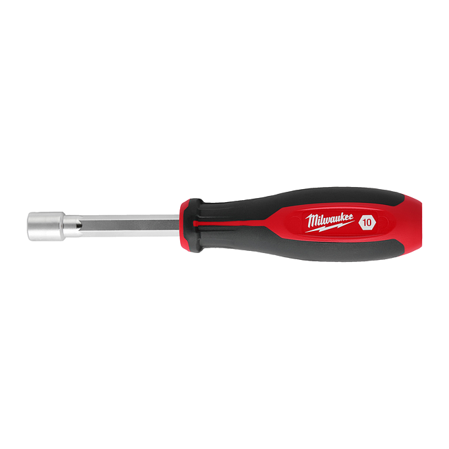 Milwaukee Steckschl m. Griff &amp; Durchgangsloch SW 10mm