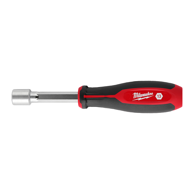 Milwaukee Steckschl m. Griff &amp; Durchgangsloch SW 13mm