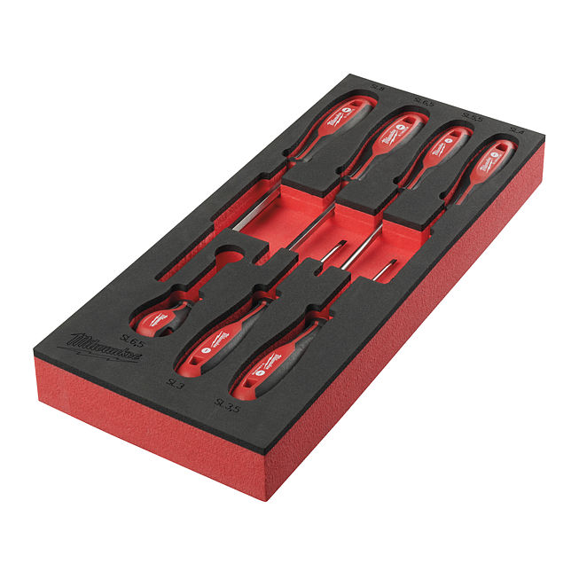 Milwaukee Tri-Lobe Schraubendreher Einlage 7-tlg. SL