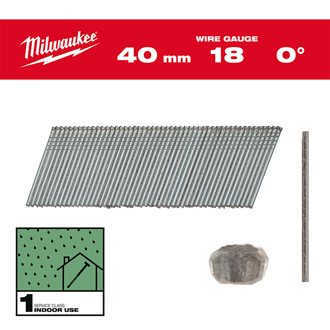 Milwaukee Stauchkopf-N&auml;gel 18 G f&uuml;r M18FN18GS &amp; M18CN18GS