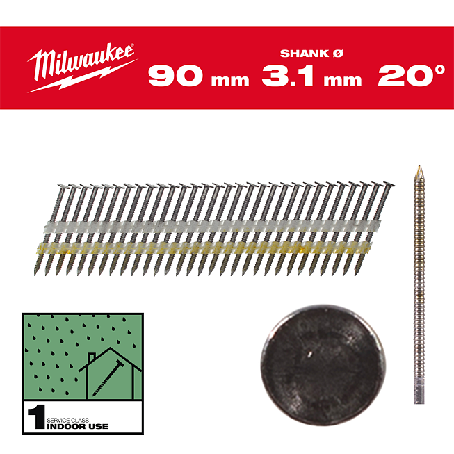 Milwaukee Rkopf-N&auml;gel f&uuml;r M18FFN21
