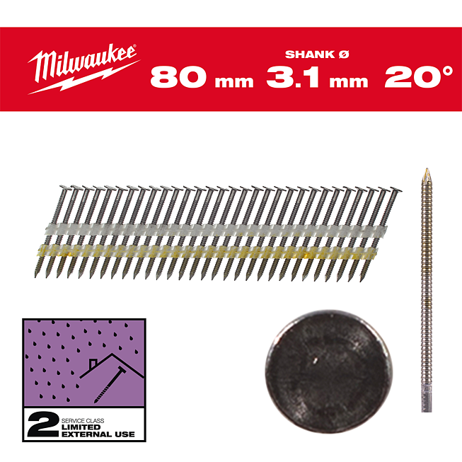 Milwaukee Rkopf-N&auml;gel f&uuml;r M18FFN21