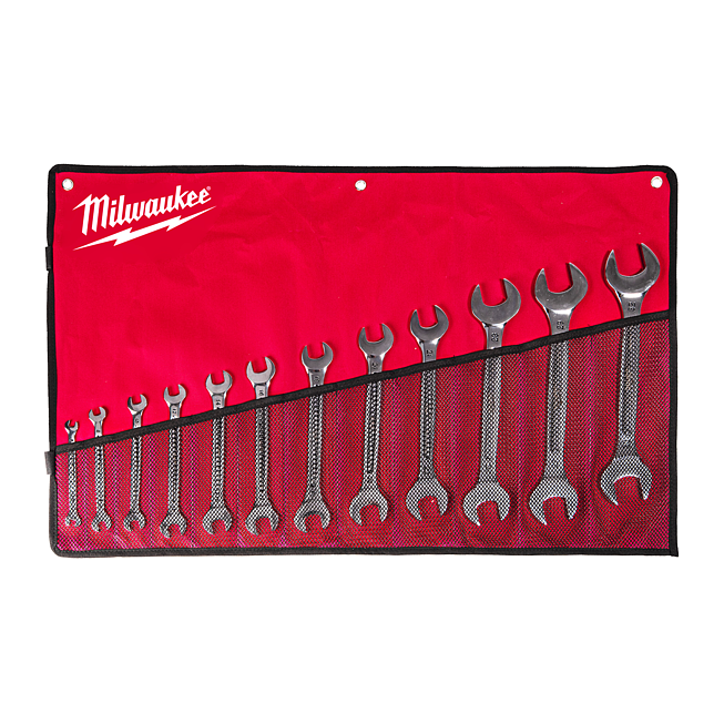 Milwaukee Doppel-Maulschl&uuml;ssel Set 12-teilig