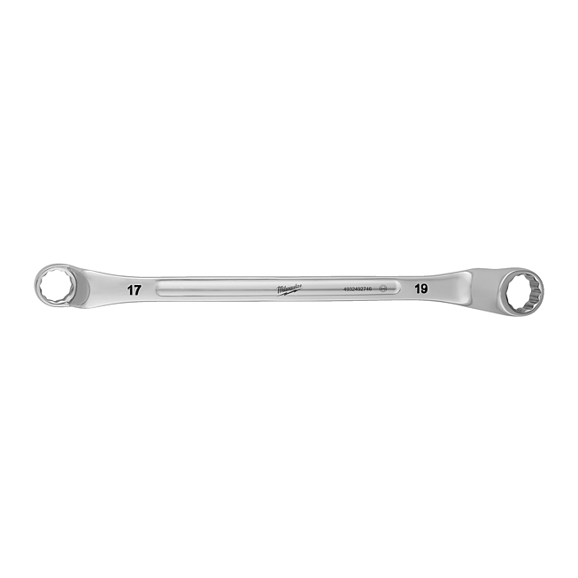 Milwaukee Doppel-Ringschl&uuml;ssel, gekr&ouml;pft 17 x 19 mm
