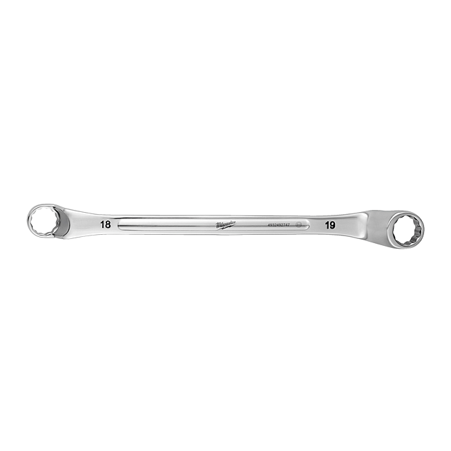 Milwaukee Doppel-Ringschl&uuml;ssel, gekr&ouml;pft 18 x 19 mm