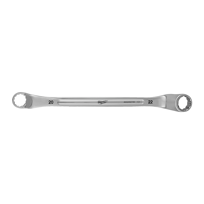 Milwaukee Doppel-Ringschl&uuml;ssel, gekr&ouml;pft 20 x 22 mm