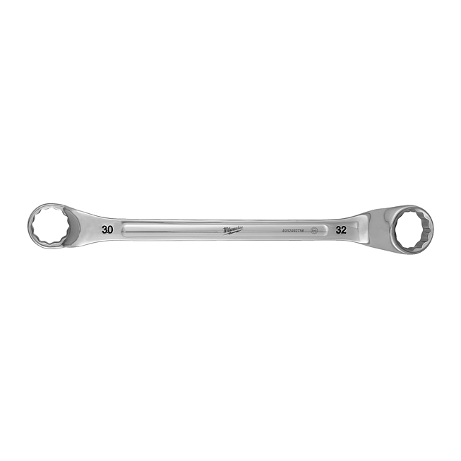 Milwaukee Doppel-Ringschl&uuml;ssel, gekr&ouml;pft 30 x 32 mm