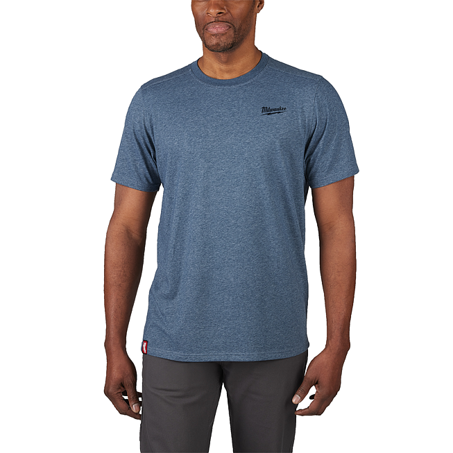 Milwaukee Hybrid-T-Shirt blau L