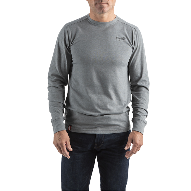 Milwaukee Hybrid-Langarm-Shirt grau L