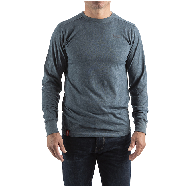 Milwaukee Hybrid-Langarm-Shirt blau L