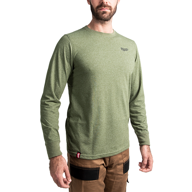 Milwaukee Hybrid-Langarm-Shirt gr&uuml;n L