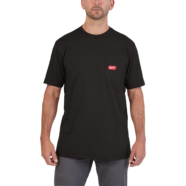Milwaukee Arbeits-T-Shirt schwarz mit UV-Schutz S