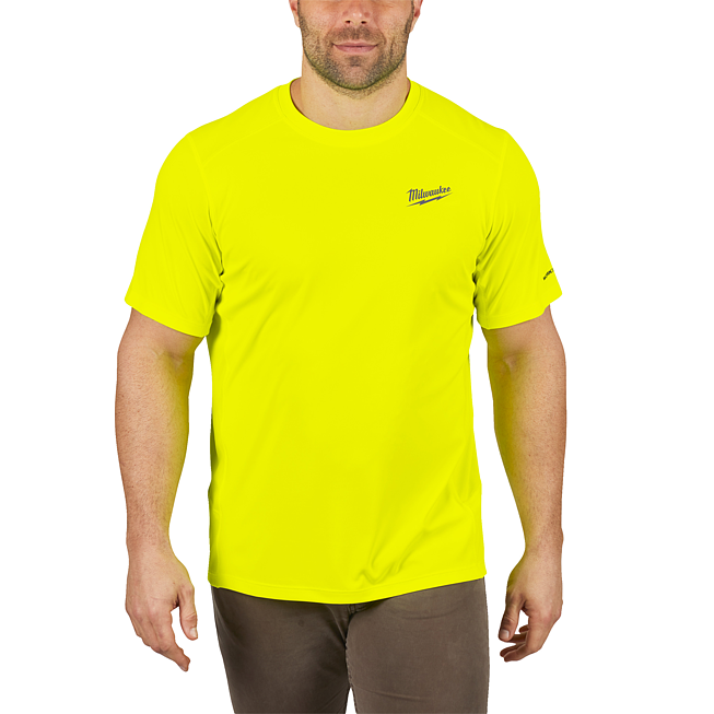 Milwaukee Funktions-T-Shirt gelb mit UV-Schutz M