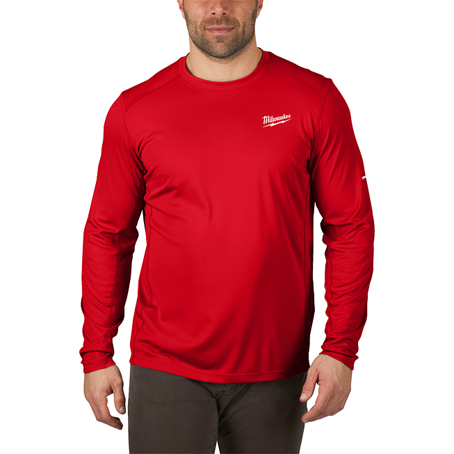 Milwaukee Funktions-Langarm-Shirt rot mit UV-Schutz M