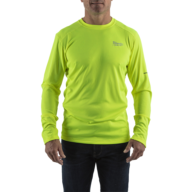 Milwaukee Funktions-Langarm-Shirt gelb mit UV-Schutz M
