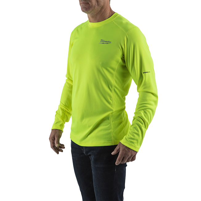 Milwaukee Funktions-Langarm-Shirt gelb mit UV-Schutz M