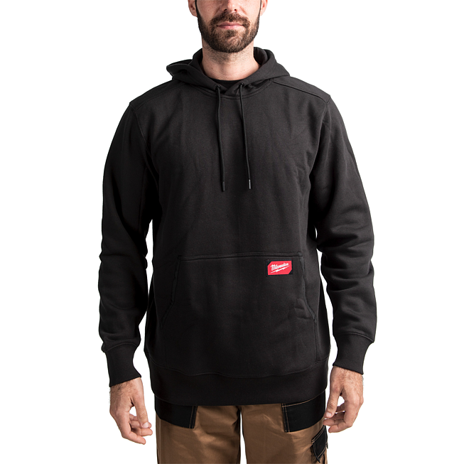 Milwaukee leichter Arbeits-Kapuzen-Pullover schwarz M