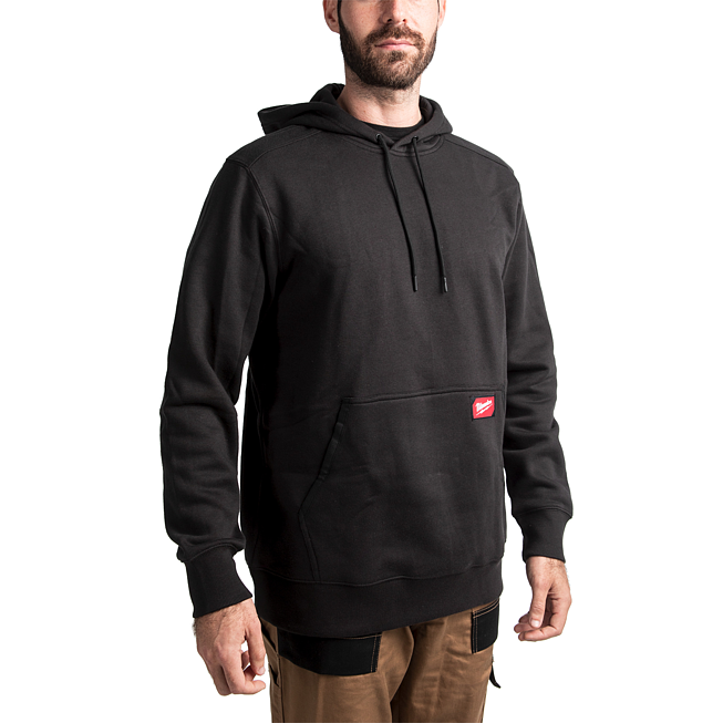 Milwaukee leichter Arbeits-Kapuzen-Pullover schwarz M