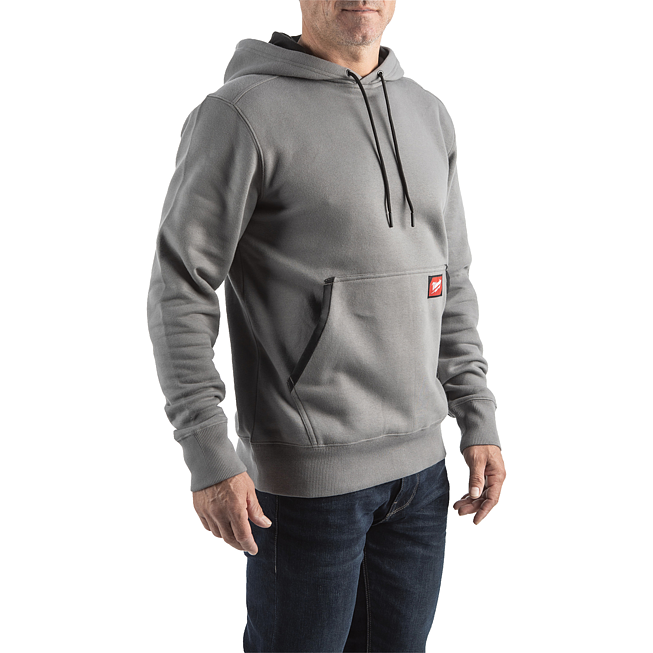 Milwaukee leichter Arbeits-Kapuzen-Pullover grau S