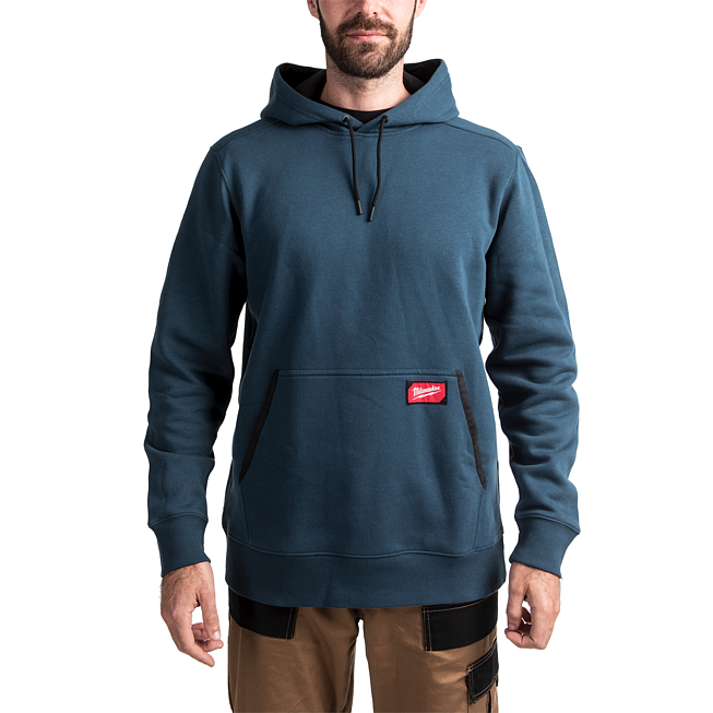 Milwaukee leichter Arbeits-Kapuzen-Pullover blau XXL