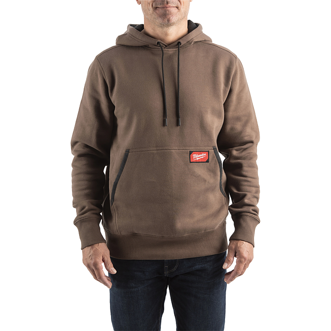 Milwaukee leichter Arbeits-Kapuzen-Pullover braun M