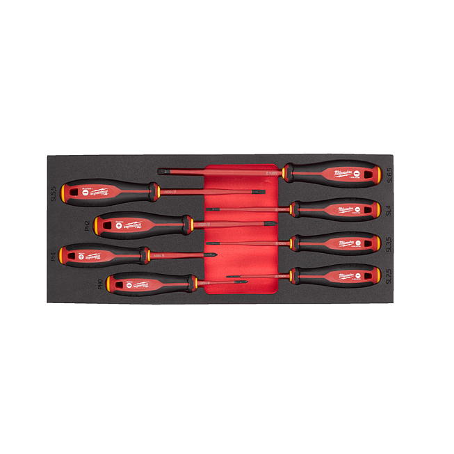 Milwaukee Tri-Lobe VDE Schraubendreher Einlage 8-tlg.