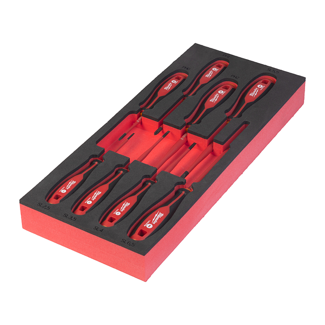 Milwaukee Tri-Lobe VDE Schraubendreher Einlage 8-tlg.