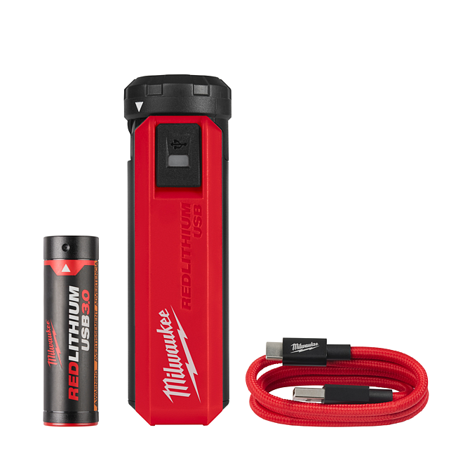 Milwaukee REDLITHIUM USB-Akku &amp; Ladeger&auml;t L4PPS-301
