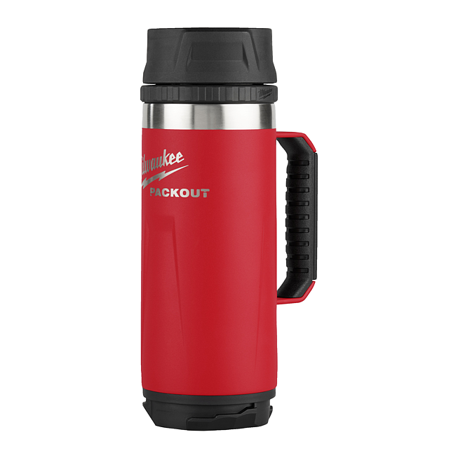 Milwaukee ﻿PACKOUT Isolierbecher mit Griff 530ml Td rot