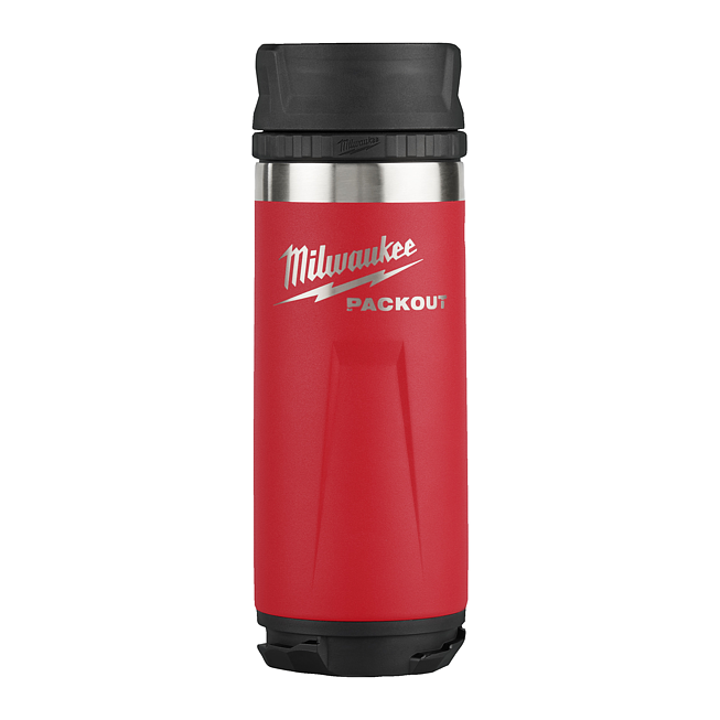 Milwaukee ﻿PACKOUT Isolierbecher 530ml mit Trinkdeckel, rot