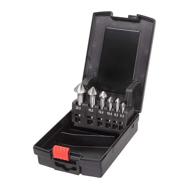 Milwaukee HSS-KGS 90&deg; RS DIN 335C 12mm Schaft 6-tlg.