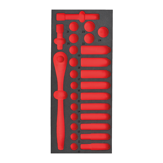 Milwaukee Ersatz-Einlage 1/3 f&uuml;r 1/2&quot; Ratsche &amp; Steckschl