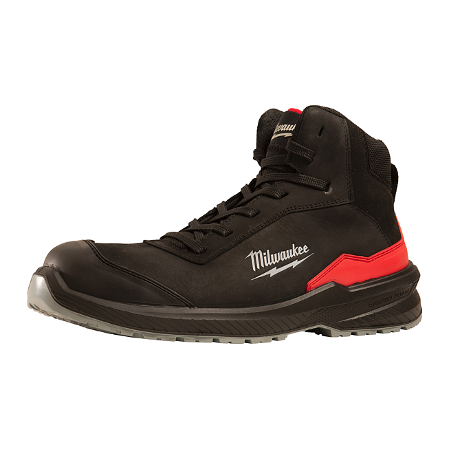 Milwaukee FLEXTRED S3S Sicherheitsschn&uuml;rst Leder schw Gr44
