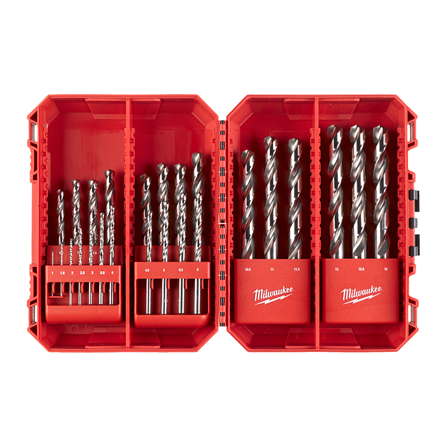 Milwaukee HSS-G TH&amp;ERWEB MB DIN 338 25-tlg. Set