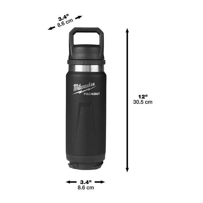 Milwaukee ﻿PACKOUT Isolierflasche 530ml mit Sd, schw